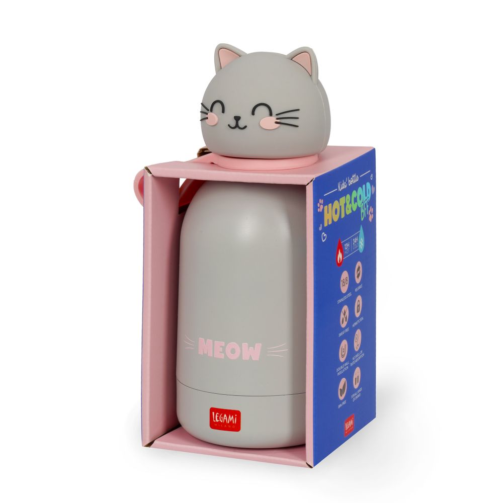 Legami Hot & Cold Kids Termoflaske, Meow Kitty