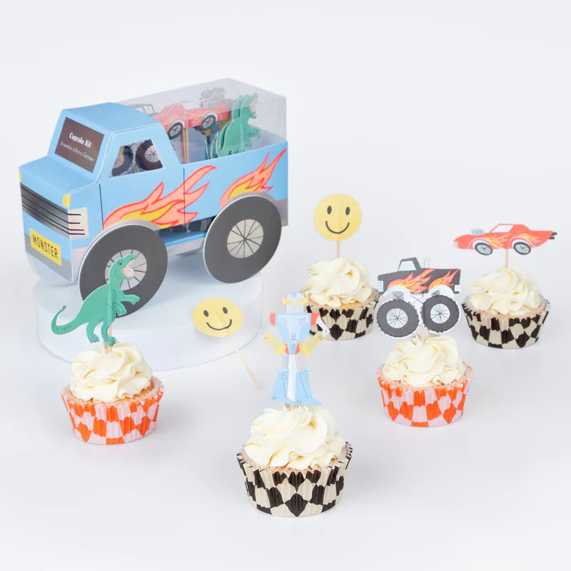 Meri Meri Cupcake Kit 24 stk. Monster Truck