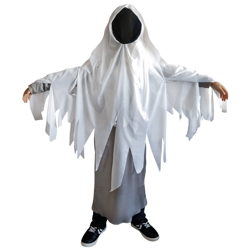 Halloween Kostume str. 7-12 år, Faceless Ghost