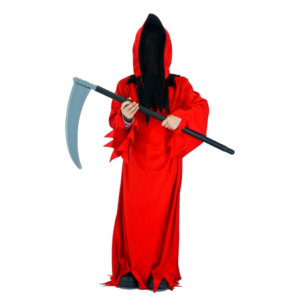 Halloween Kostume str. 122-152 cm, Red Reaper