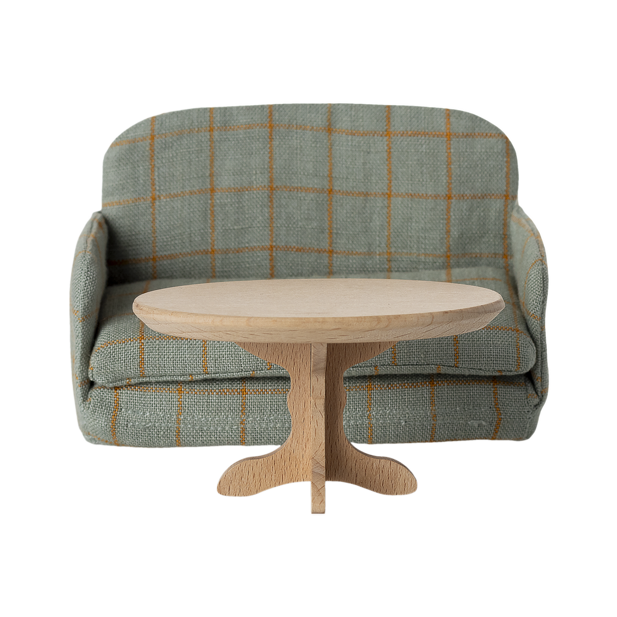 Maileg Mus, Ovalt Sofabord natur