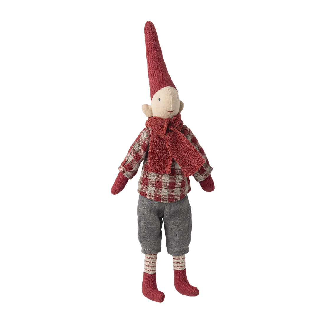 Maileg Nisse str. 1, Dreng ternet skjorte