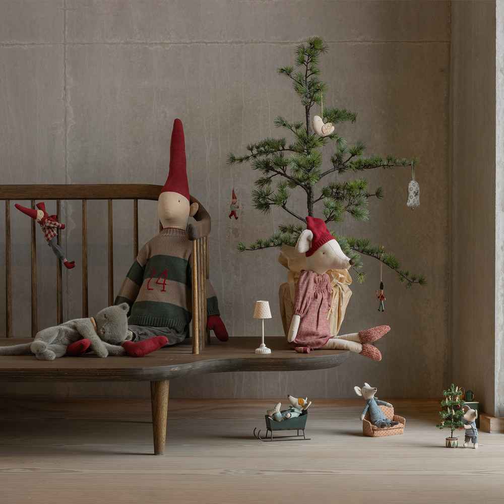 Maileg Nisse str. 6, Dreng strikket sweater