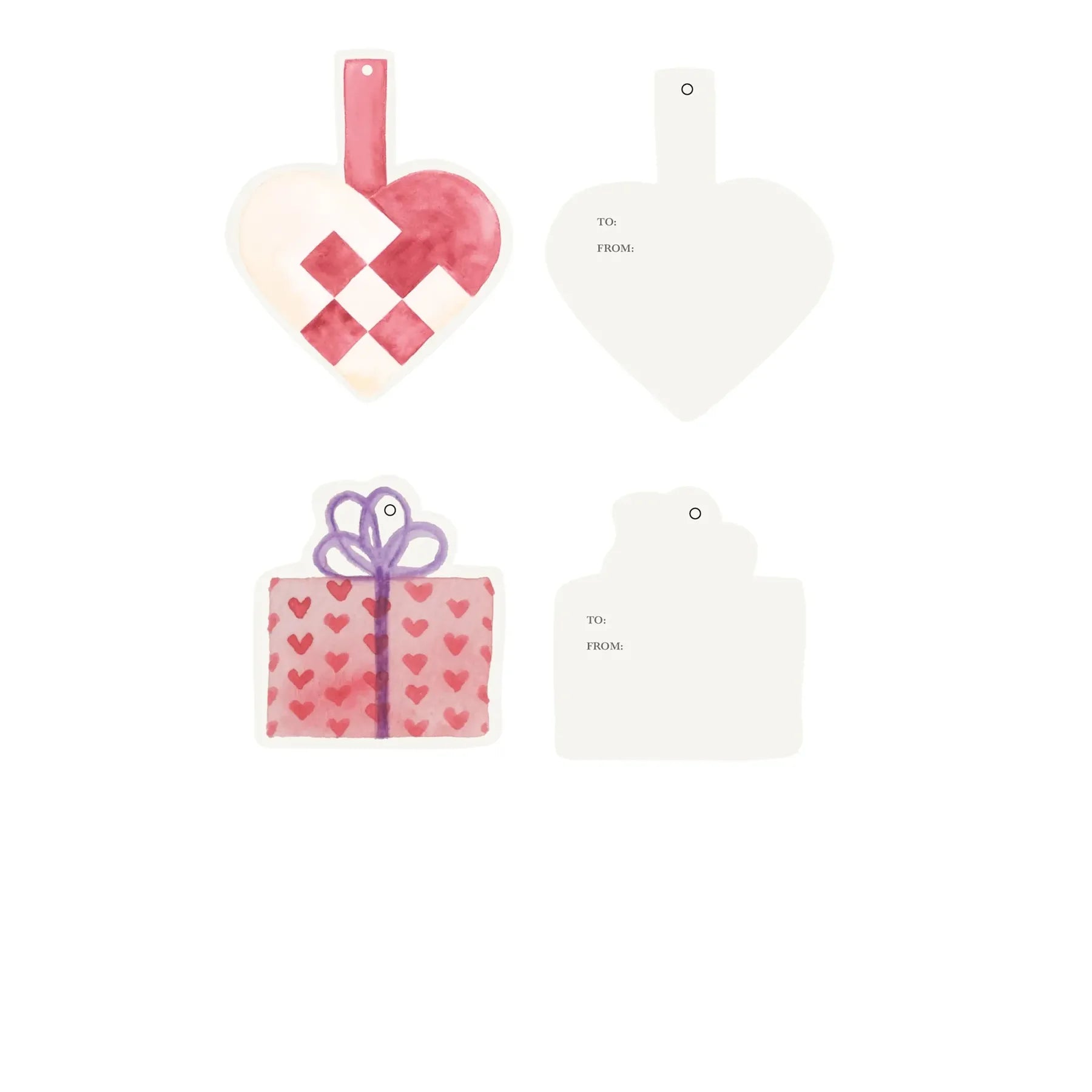 All By Voss Gavemærker 10 stk. Christmas Tree Mix