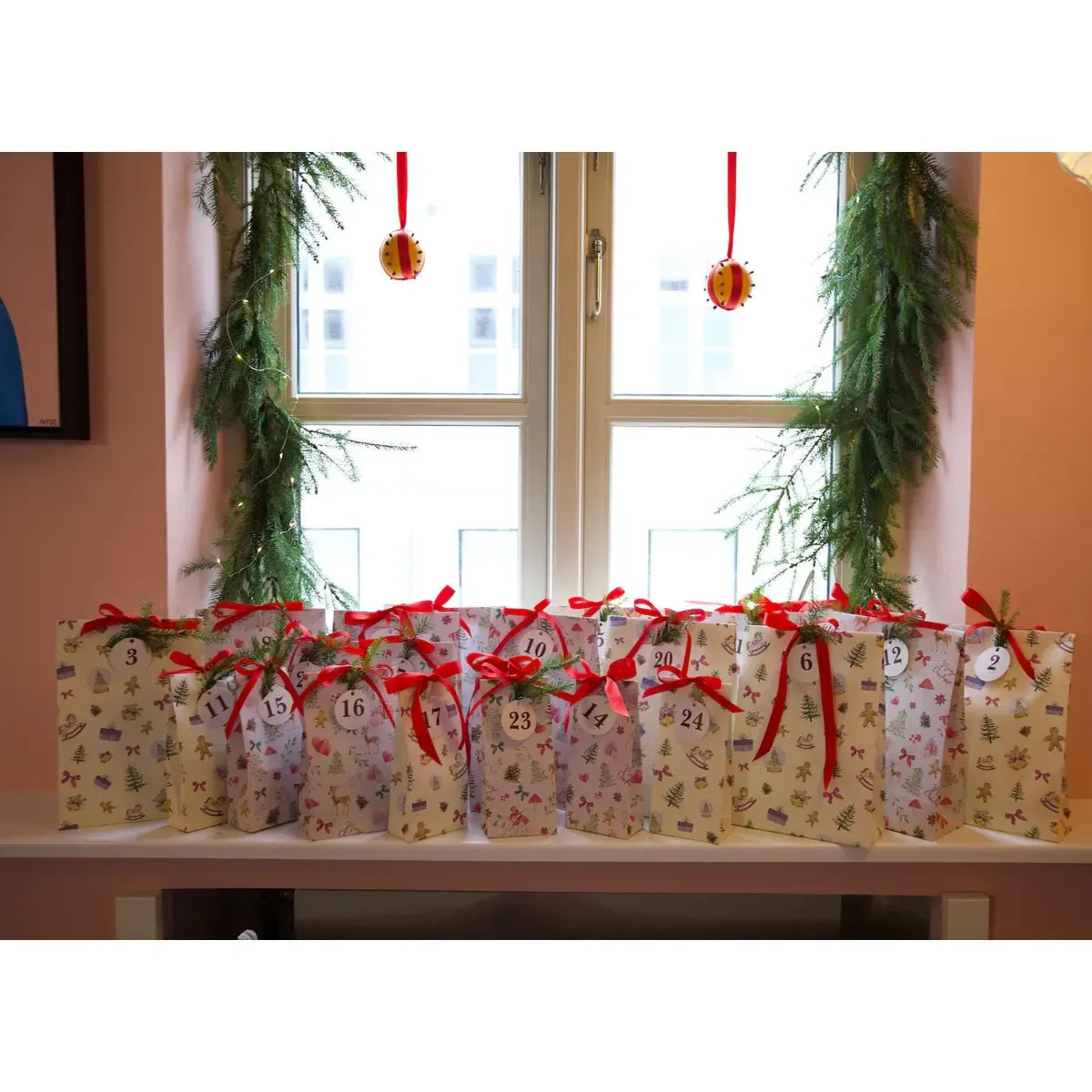 All By Voss Gavemærker kalendertal 1-24