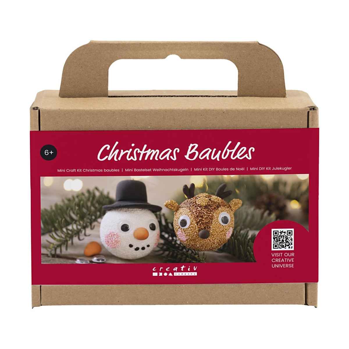 Creativ Company DIY Mini Kit, Julekugler FoamClay