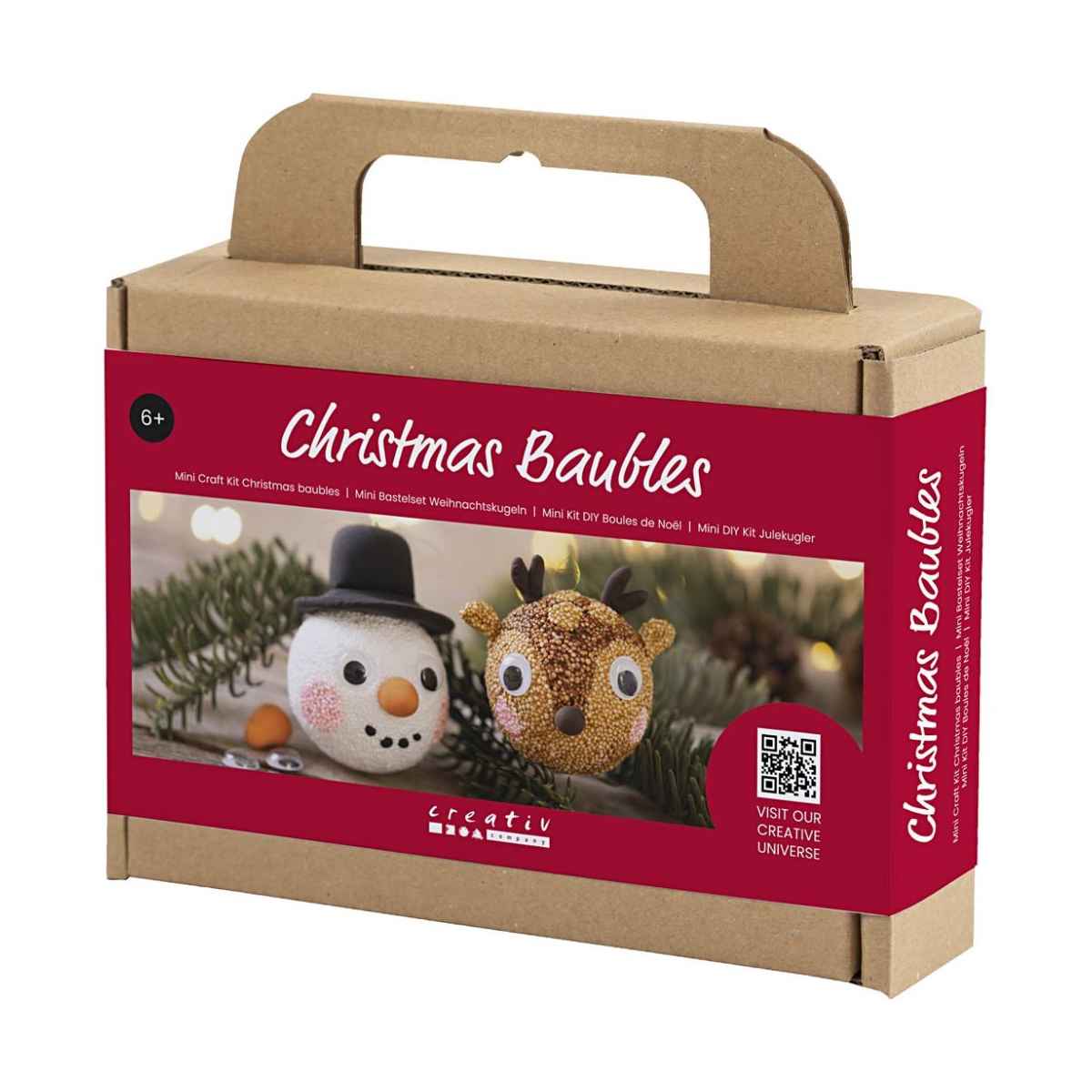 Creativ Company DIY Mini Kit, Julekugler FoamClay