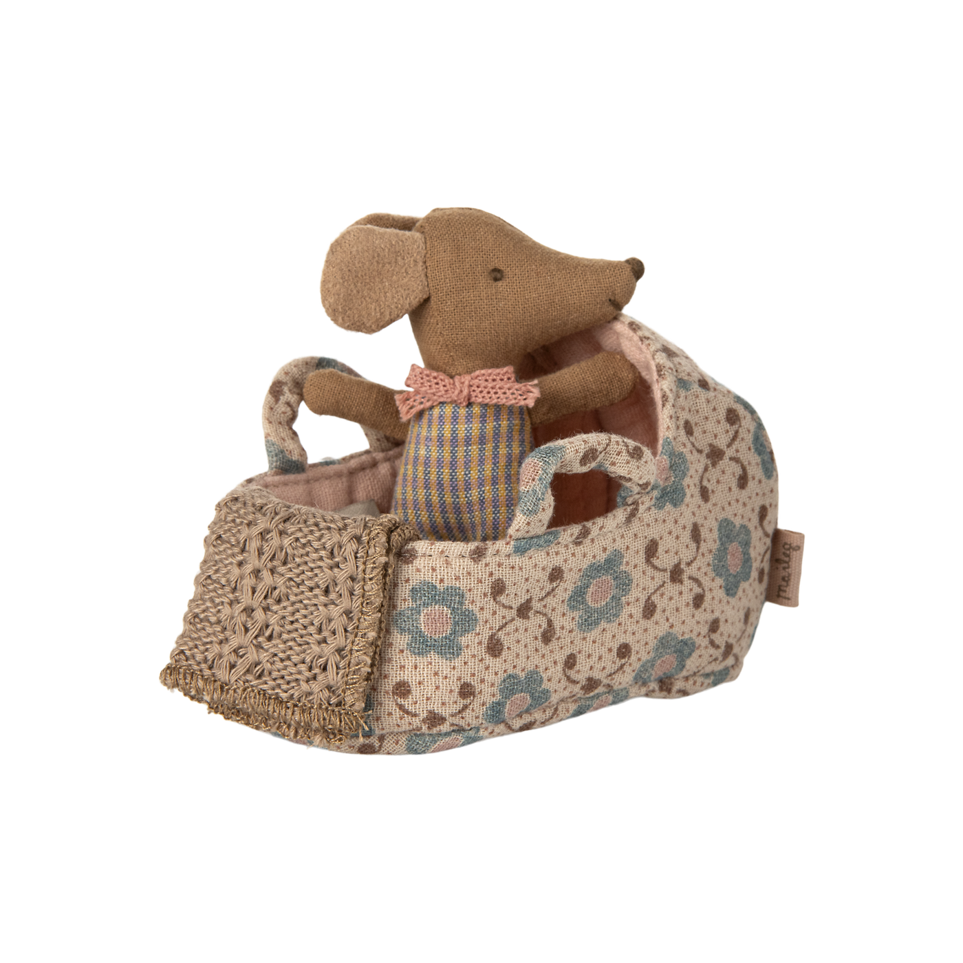 Maileg Mus, Babylift rosa