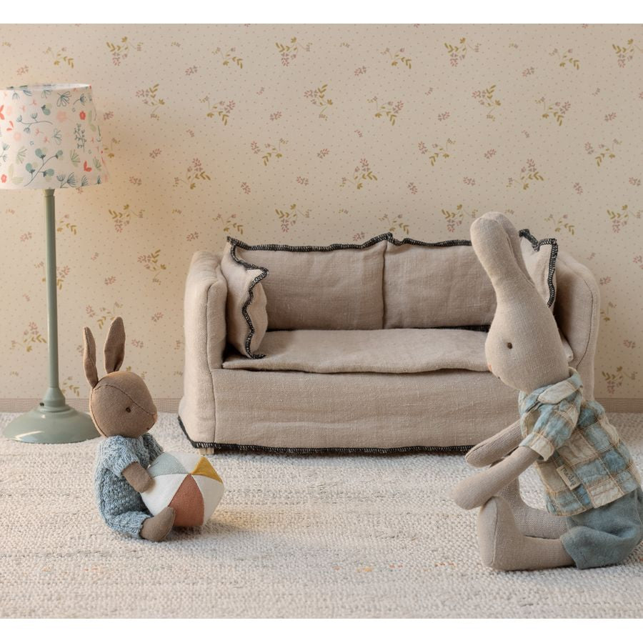 Maileg Hare sæt, Mikro brun/blå