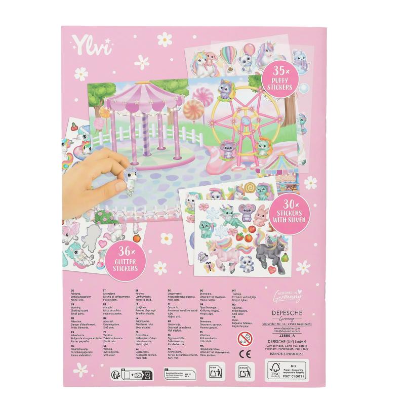 Ylvi Unicorn World Stickersbog