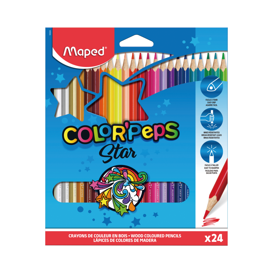 Maped Color'Peps Star farveblyanter 24 stk.