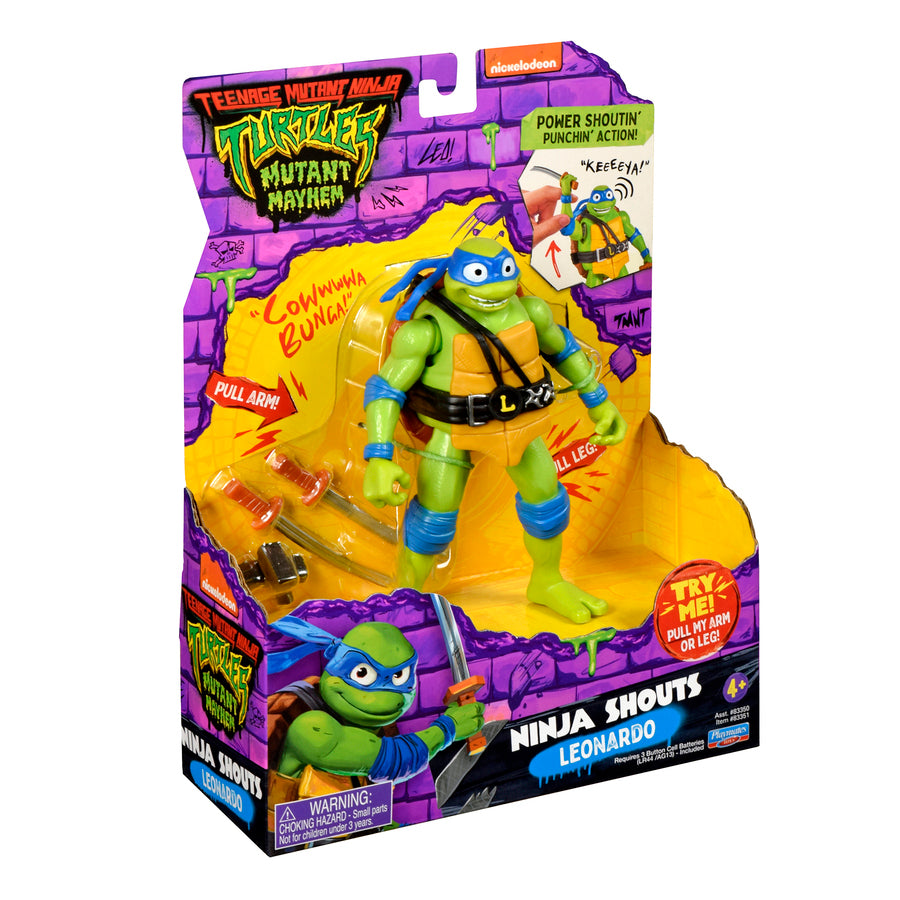 Turtles Mutant Mayhem Power Sounds 14 cm ass. 1 stk.