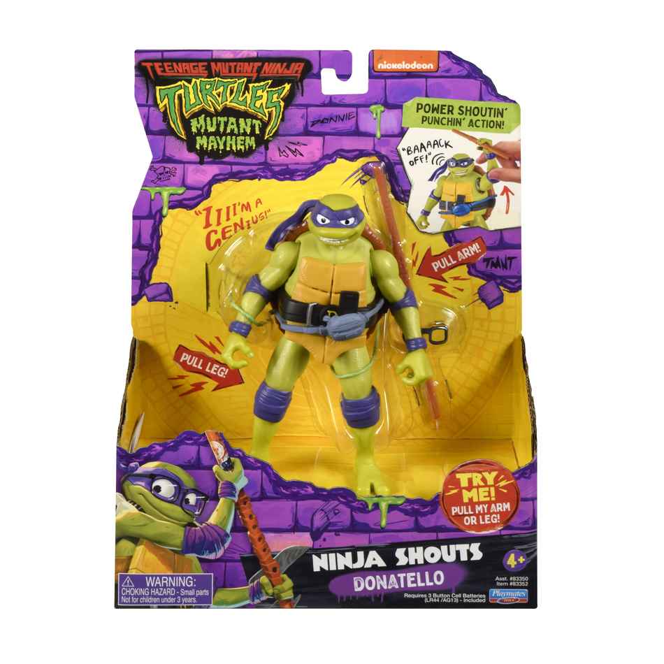 Turtles Mutant Mayhem Power Sounds 14 cm ass. 1 stk.