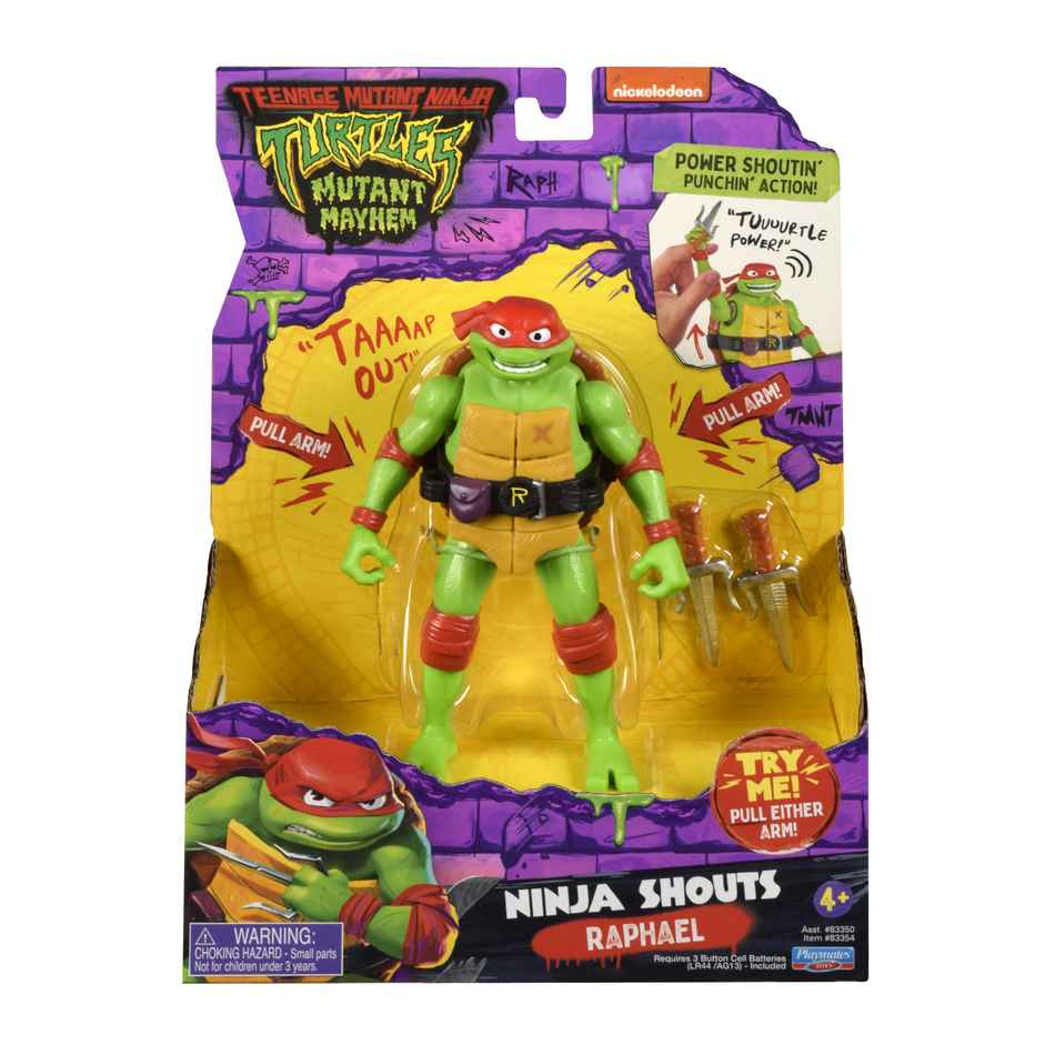 Turtles Mutant Mayhem Power Sounds 14 cm ass. 1 stk.