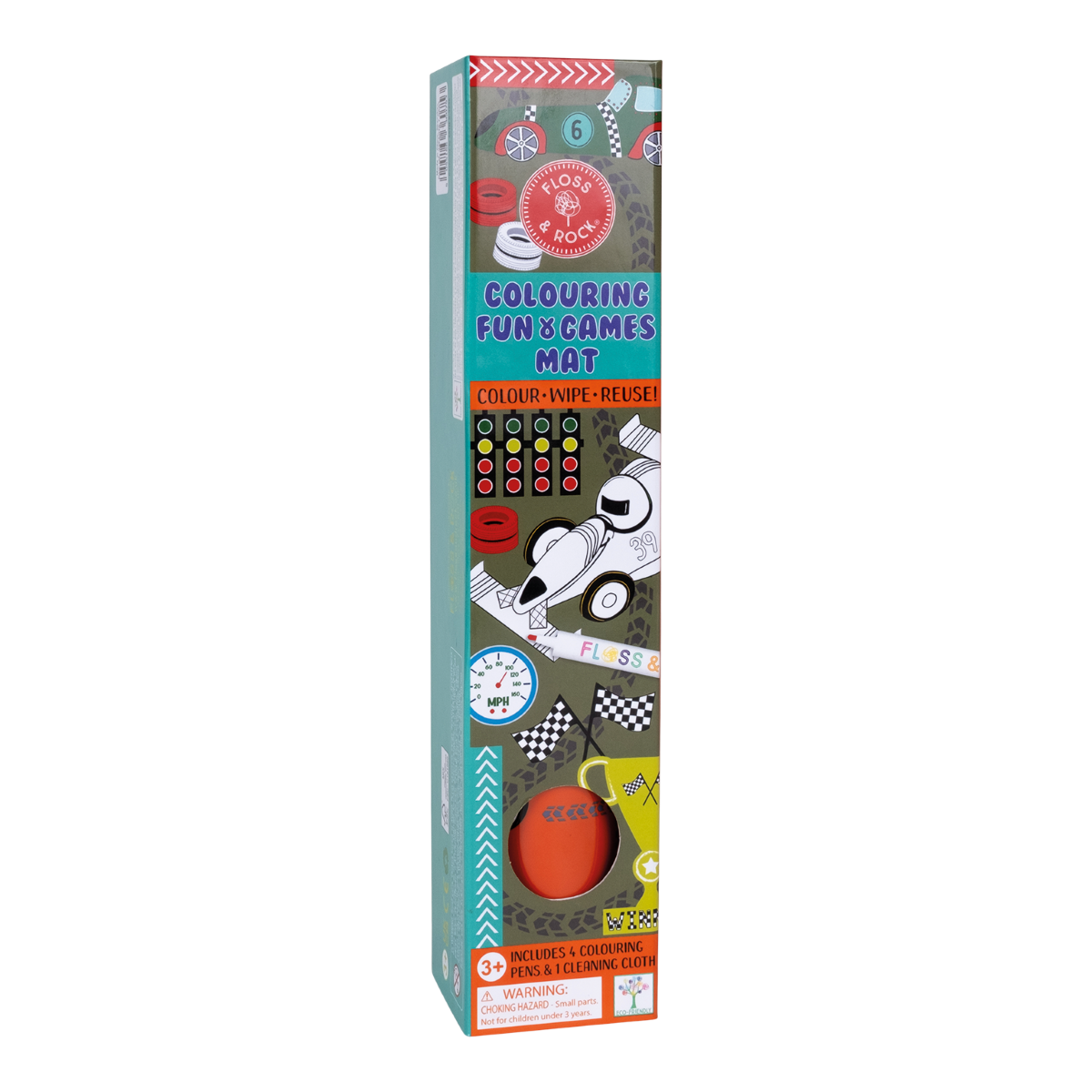 Floss & Rock Male- og tegnemåtte, Cars