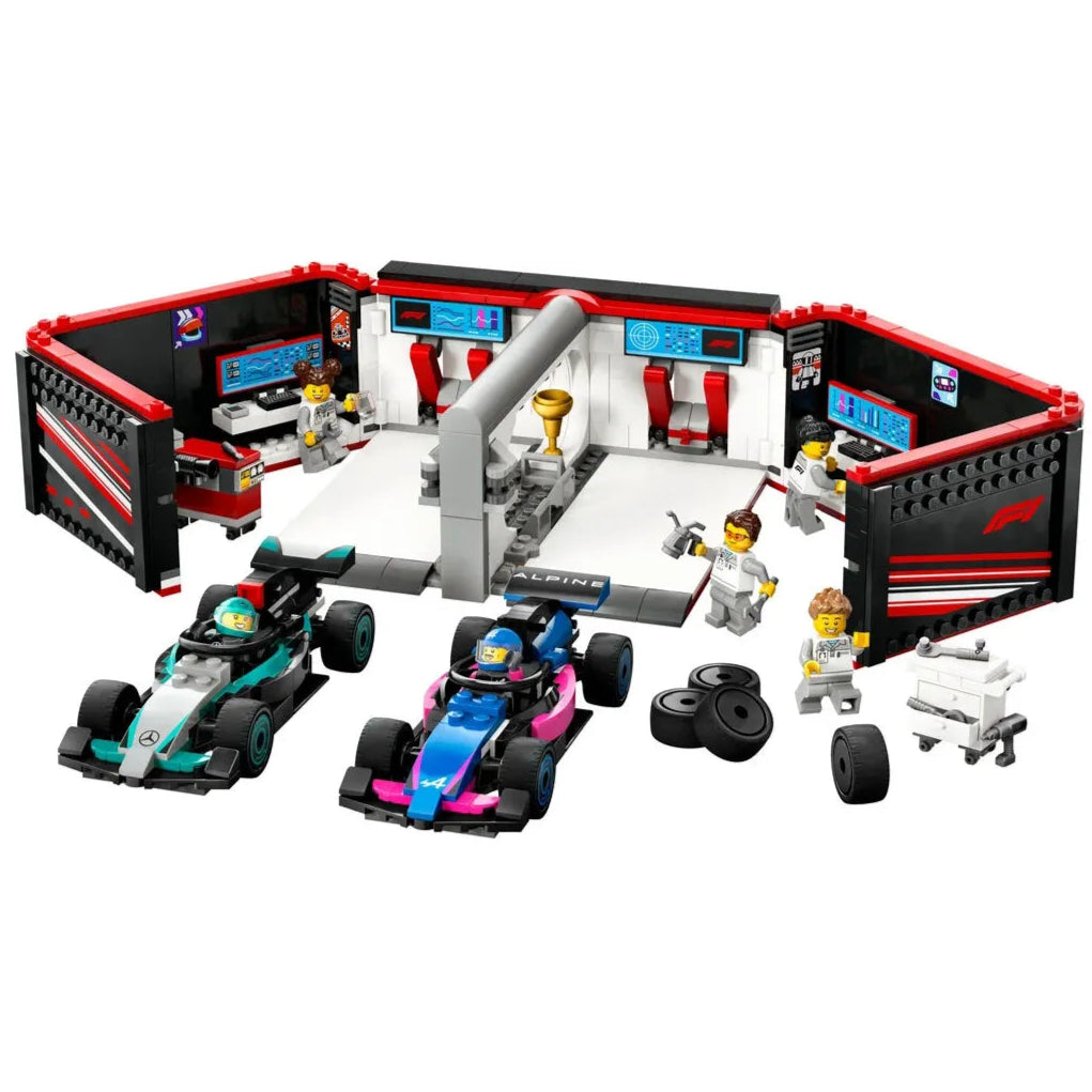 60444 LEGO City F1®-garage: Mercedes-AMG og Alpine-biler