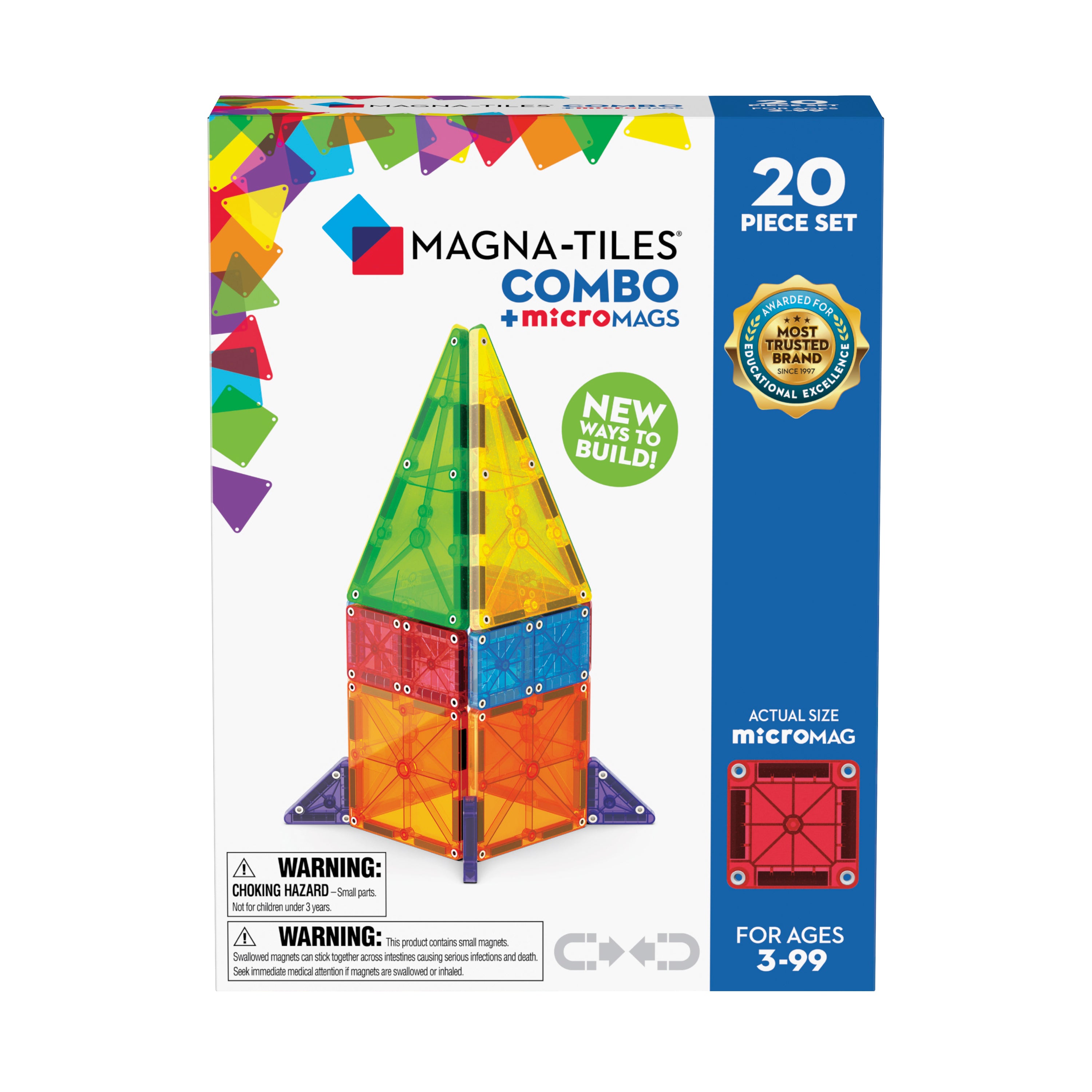 MAGNA-TILES microMAGS Combo 20 stk.