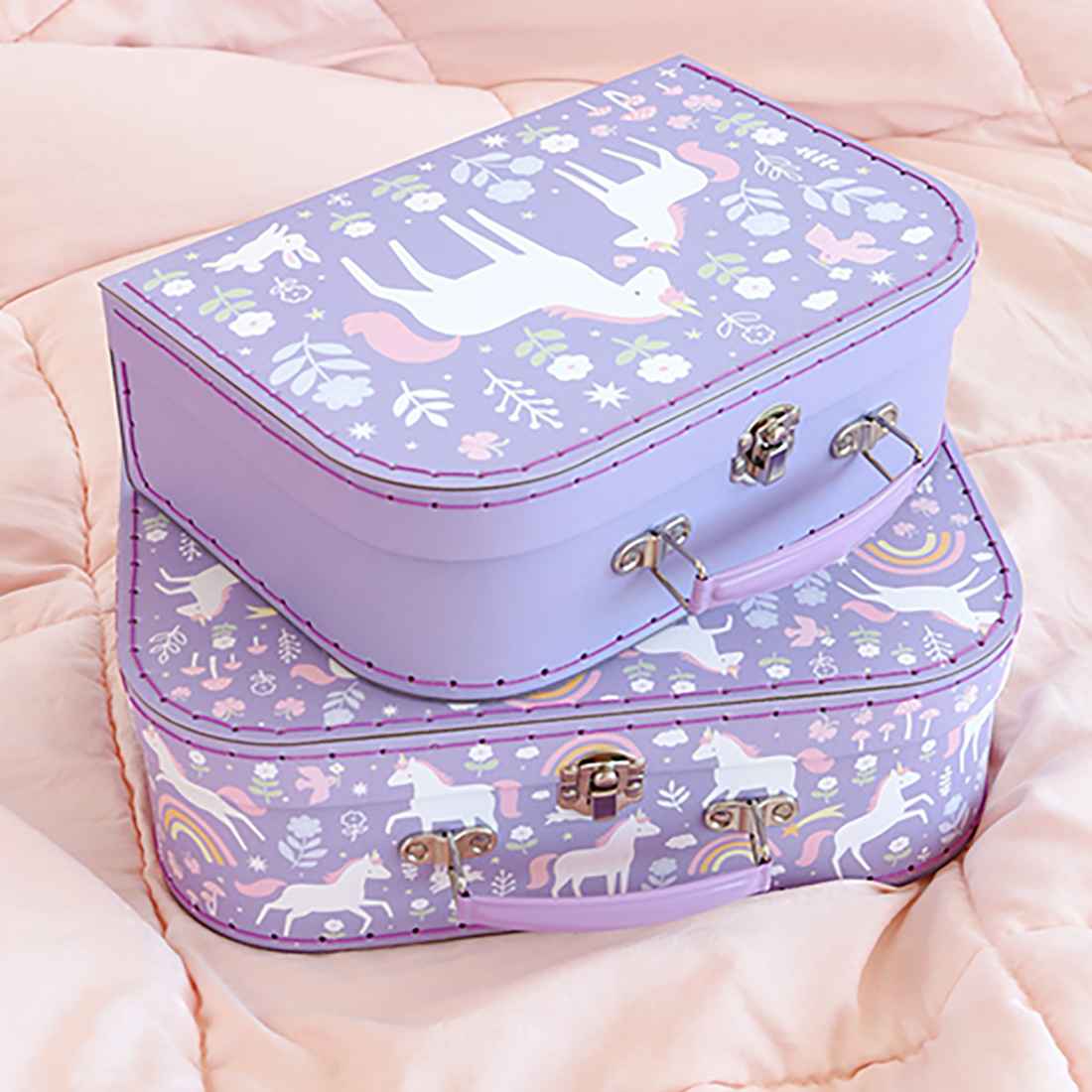 A Little Lovely Company Kuffert lille, Unicorn Dreams