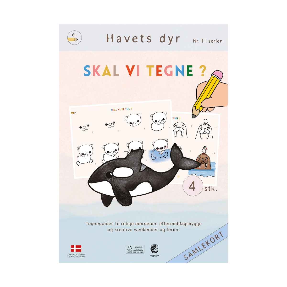 Skal vi tegne nr. 1 Havets dyr, Fra 6 år