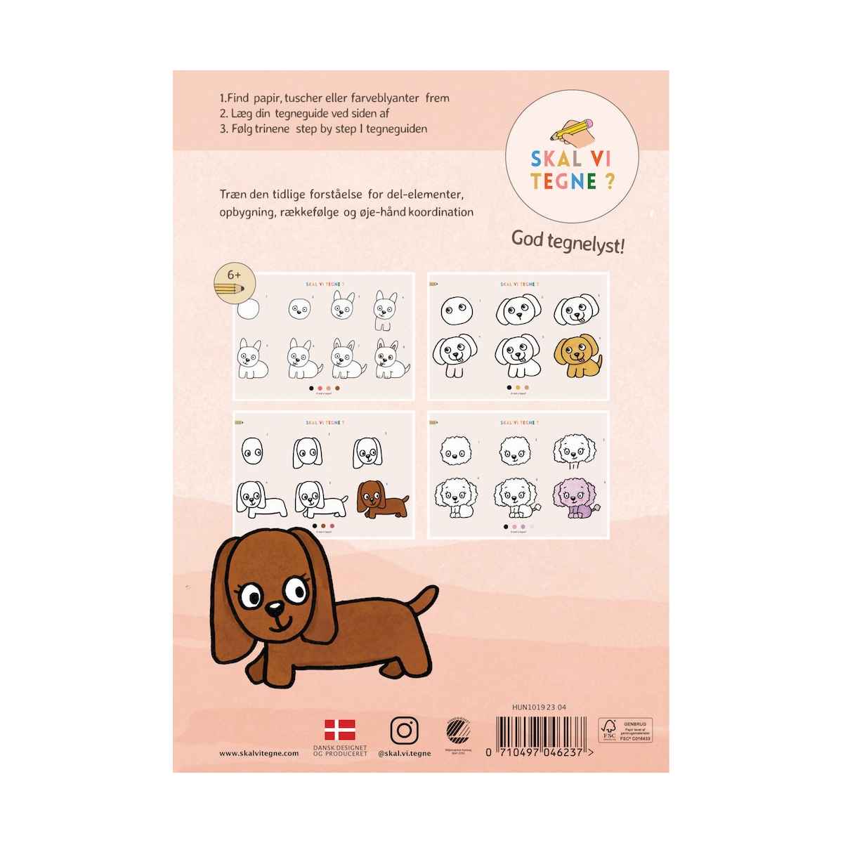 Skal vi tegne nr. 1 Hunde, Fra 6 år