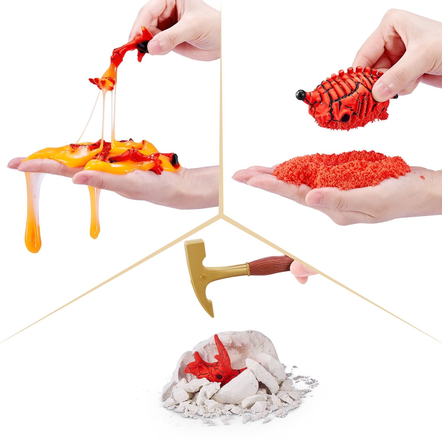 Robo Alive Volcano Dino Fossil Find ass. 1 stk.