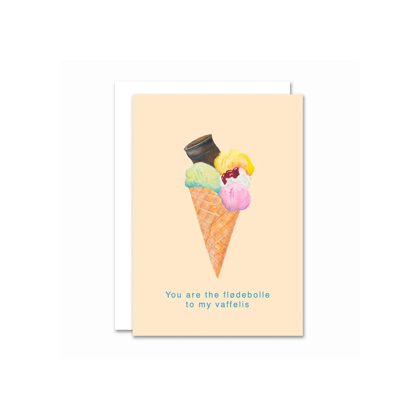 All By Voss Blomsterkort, Isvaffel