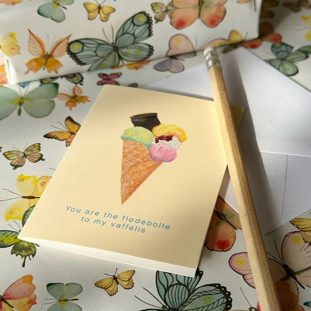 All By Voss Blomsterkort, Isvaffel