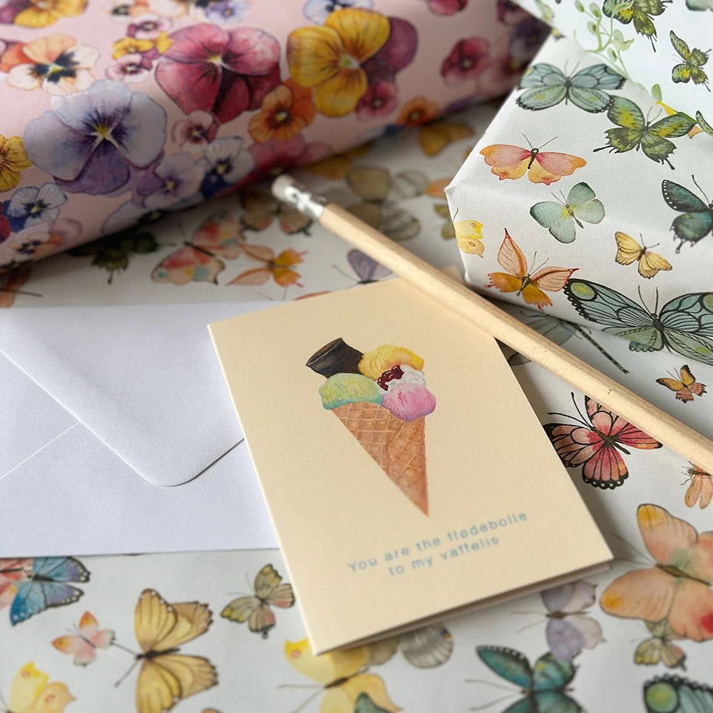 All By Voss Blomsterkort, Isvaffel