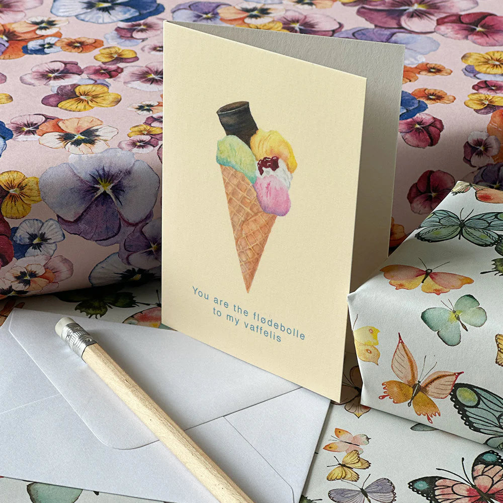 All By Voss Blomsterkort, Isvaffel