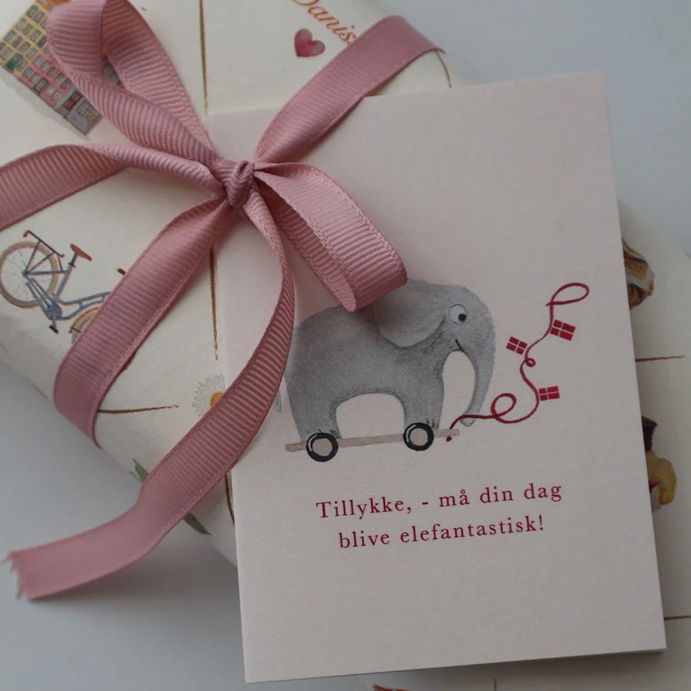 All By Voss Blomsterkort, Elefant