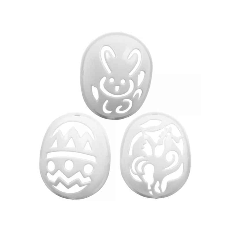 DIY Kreativt sæt, Påskeæg stencils 3 stk.