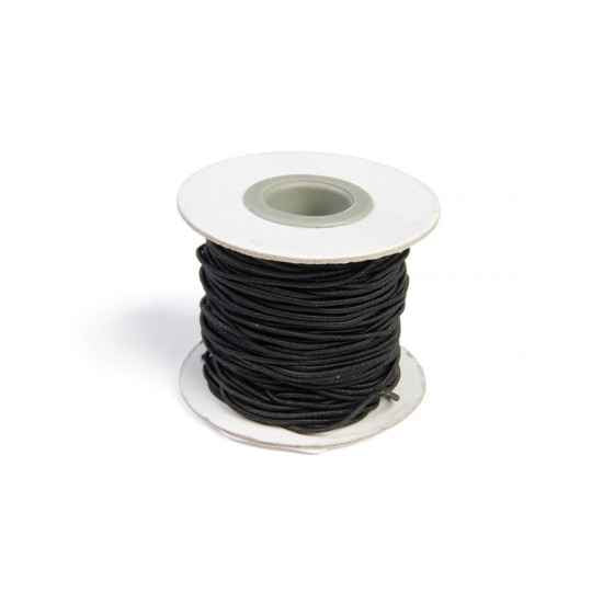 Elastiksnor 1,2 mm / 25 m, Sort