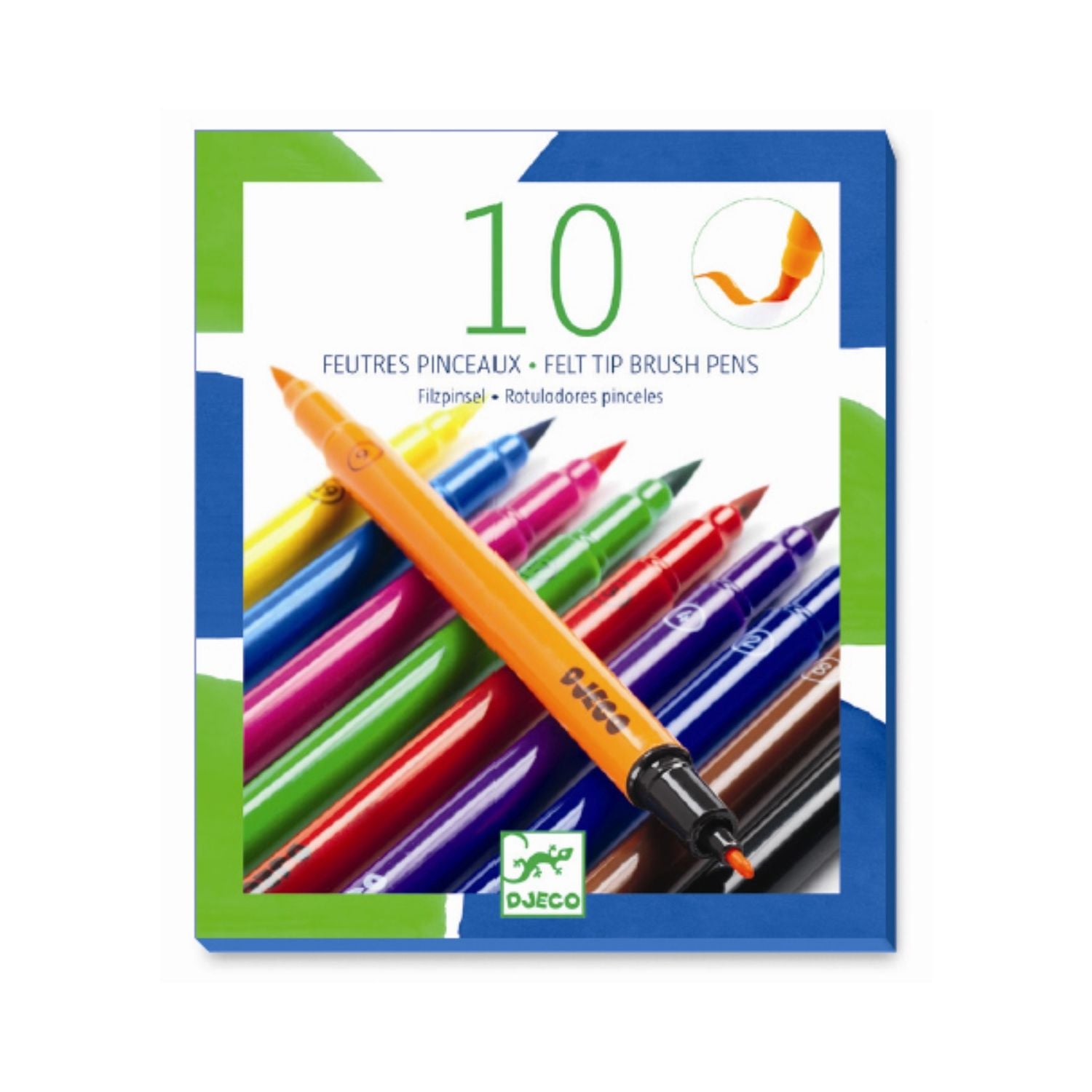 Djeco penseltusser 10 stk. Klassiske farver