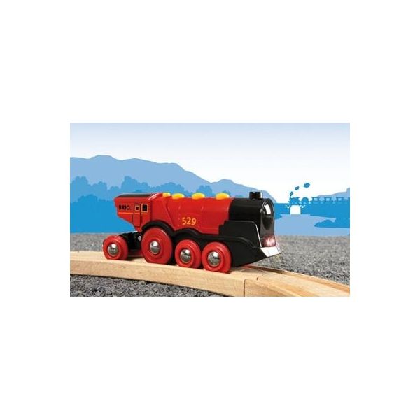BRIO® batteridrevet rødt lokomotiv 33592