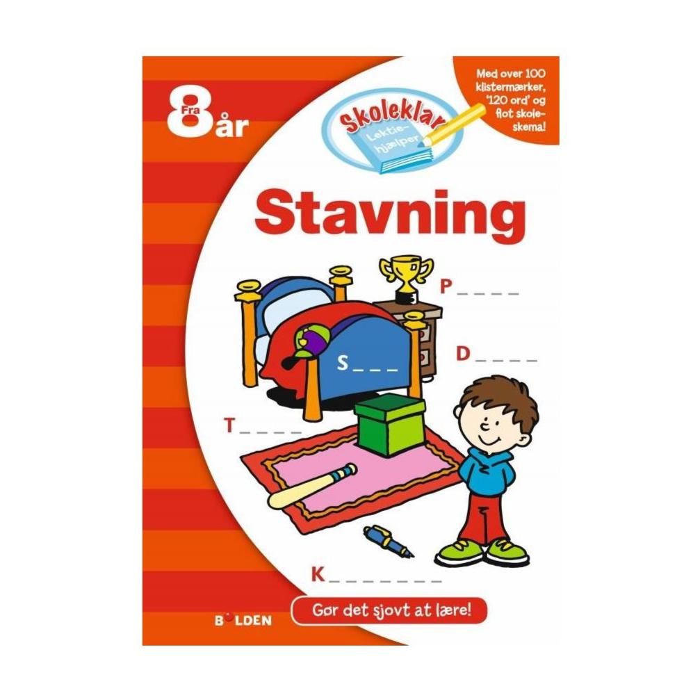 Opgavebog Skoleklar Stavning, Fra 8 år