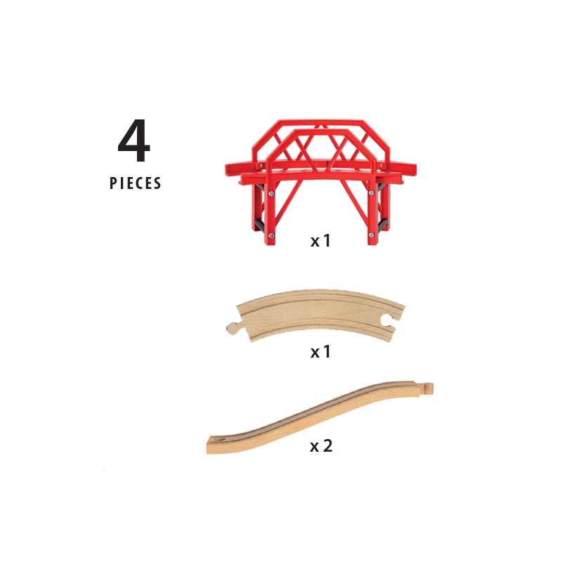 BRIO® Bro med opfartsskinner 33699