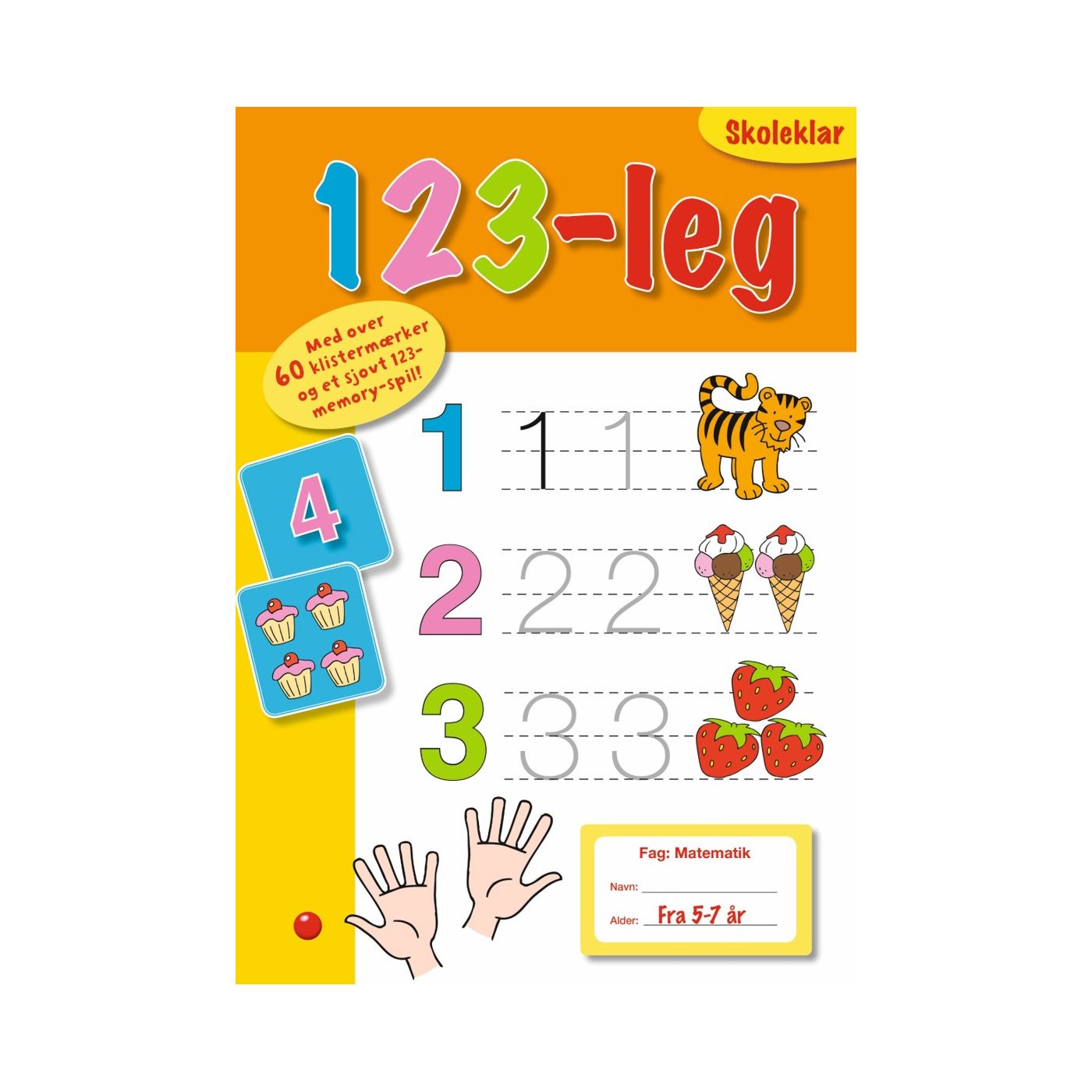 Opgavebog Skoleklar 123-leg, Fra 5-7 år