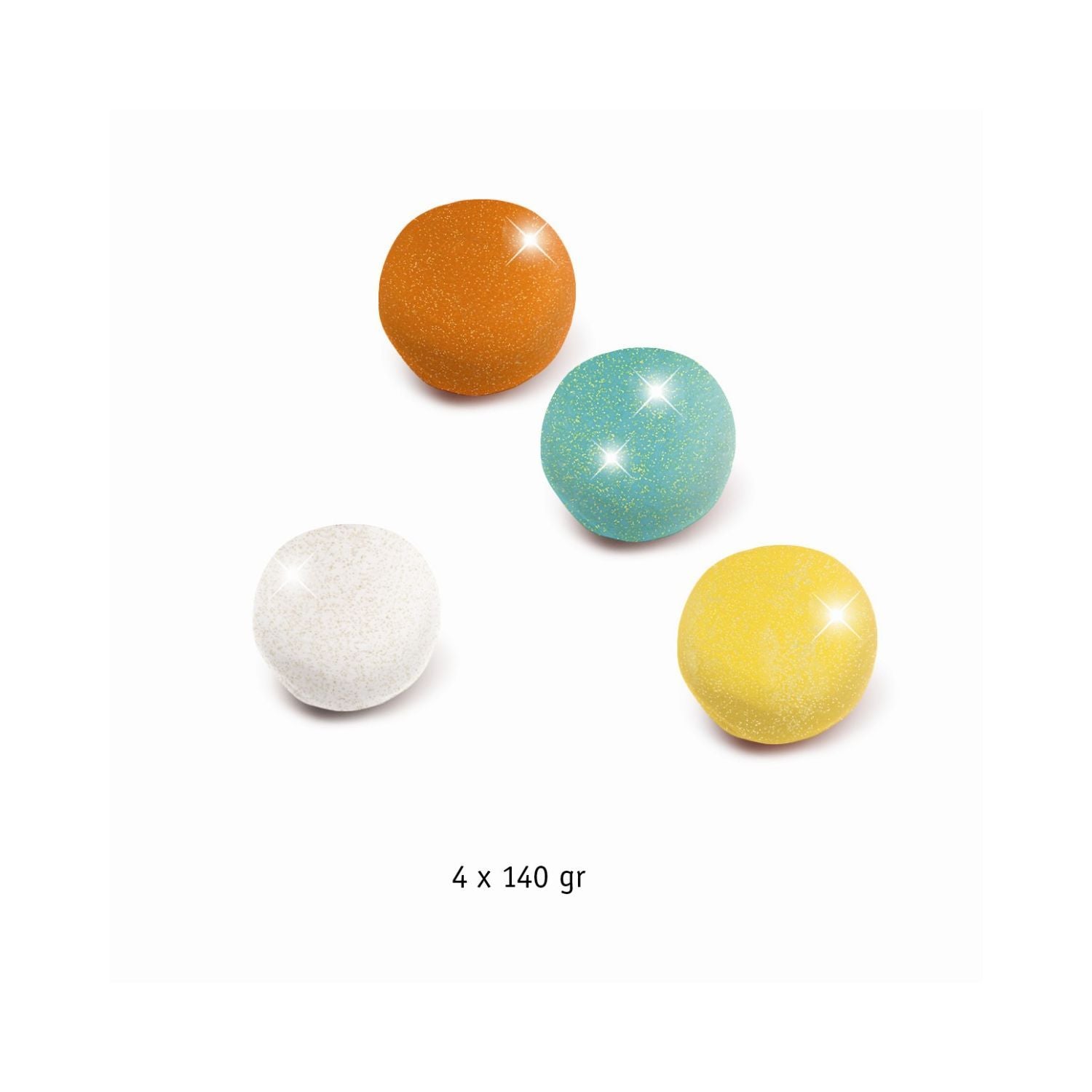 Djeco modellervoks 4 stk. Glimmer