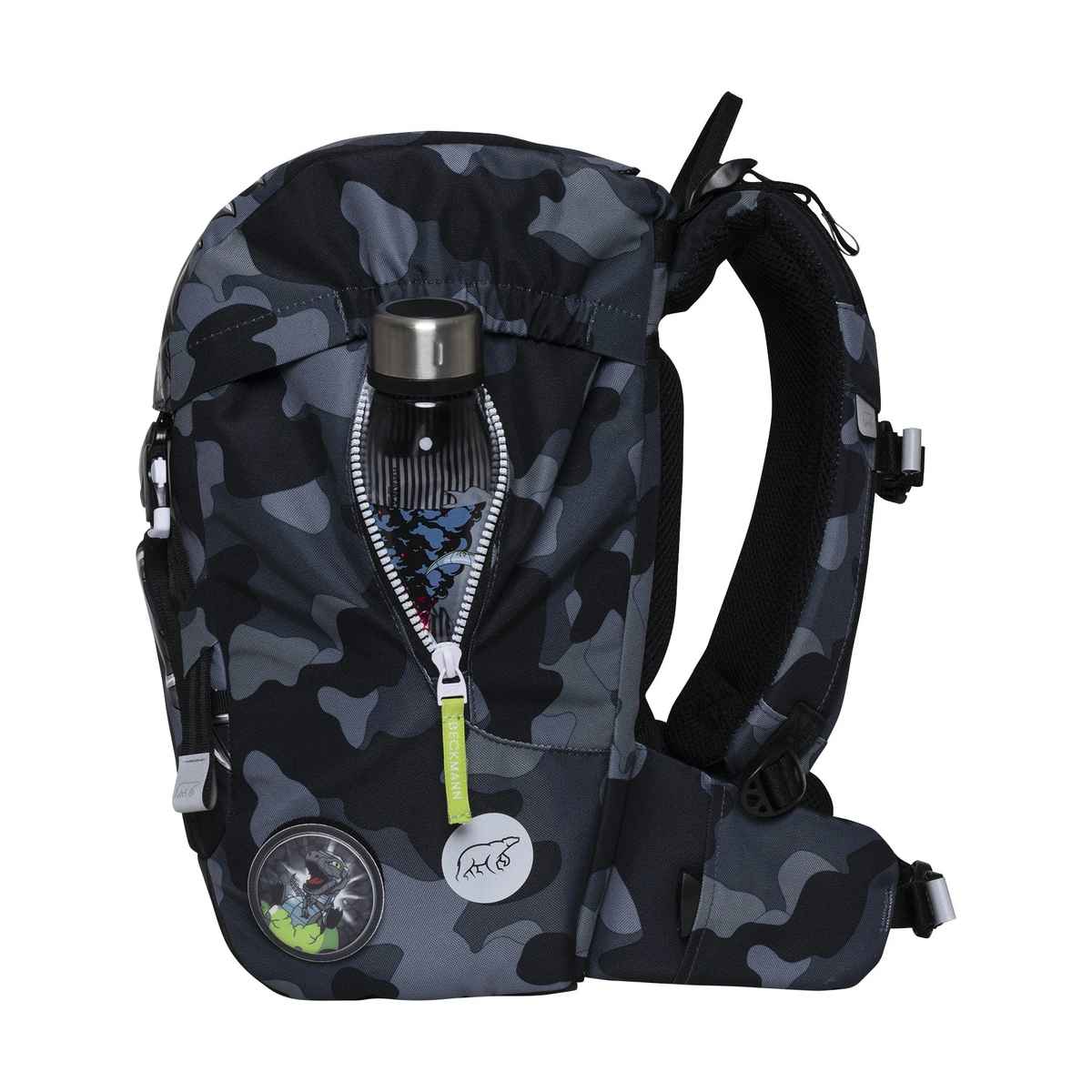 Beckmann Skoletaske Classic 22 liter, Camo Rex