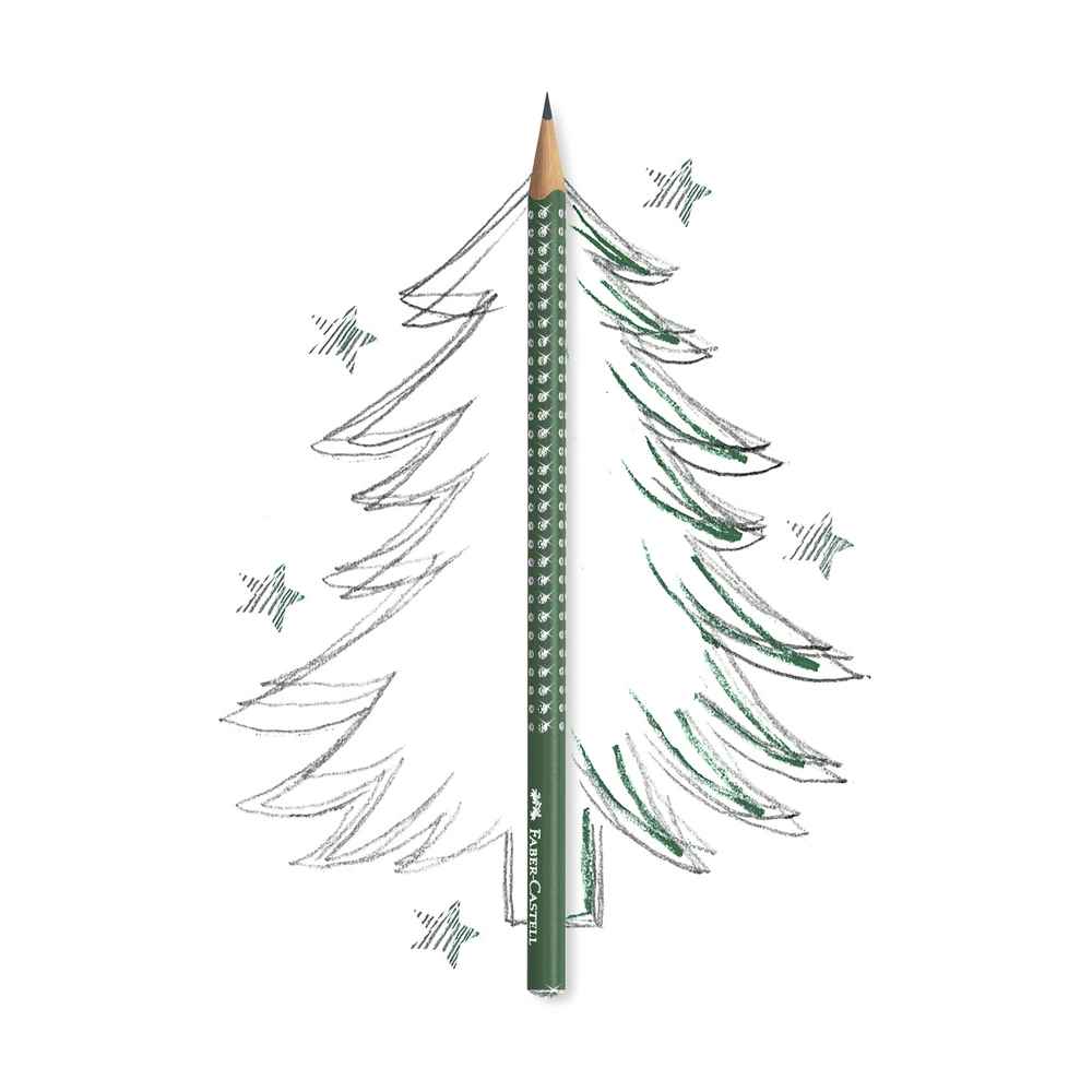 Faber-Castell blyant sparkle m/glitter, Grøn