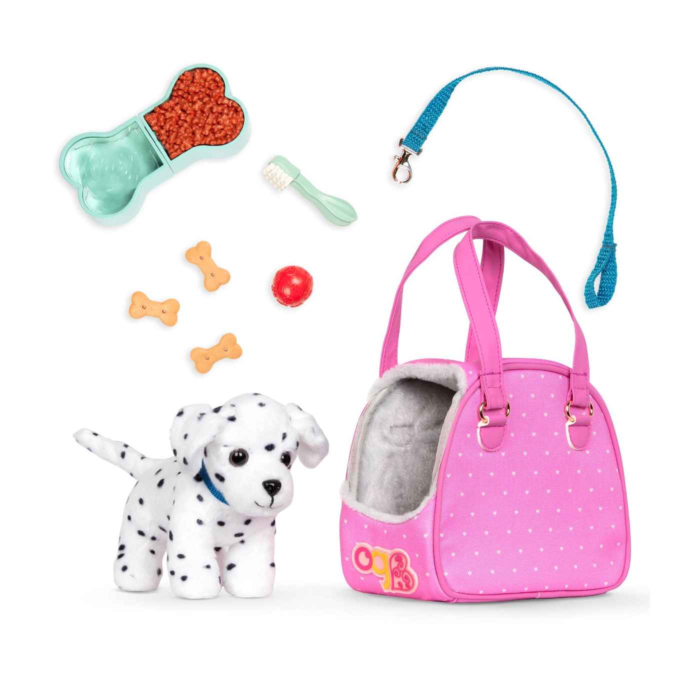 Our Generation Dukketilbehør, Dalmatiner i transporttaske