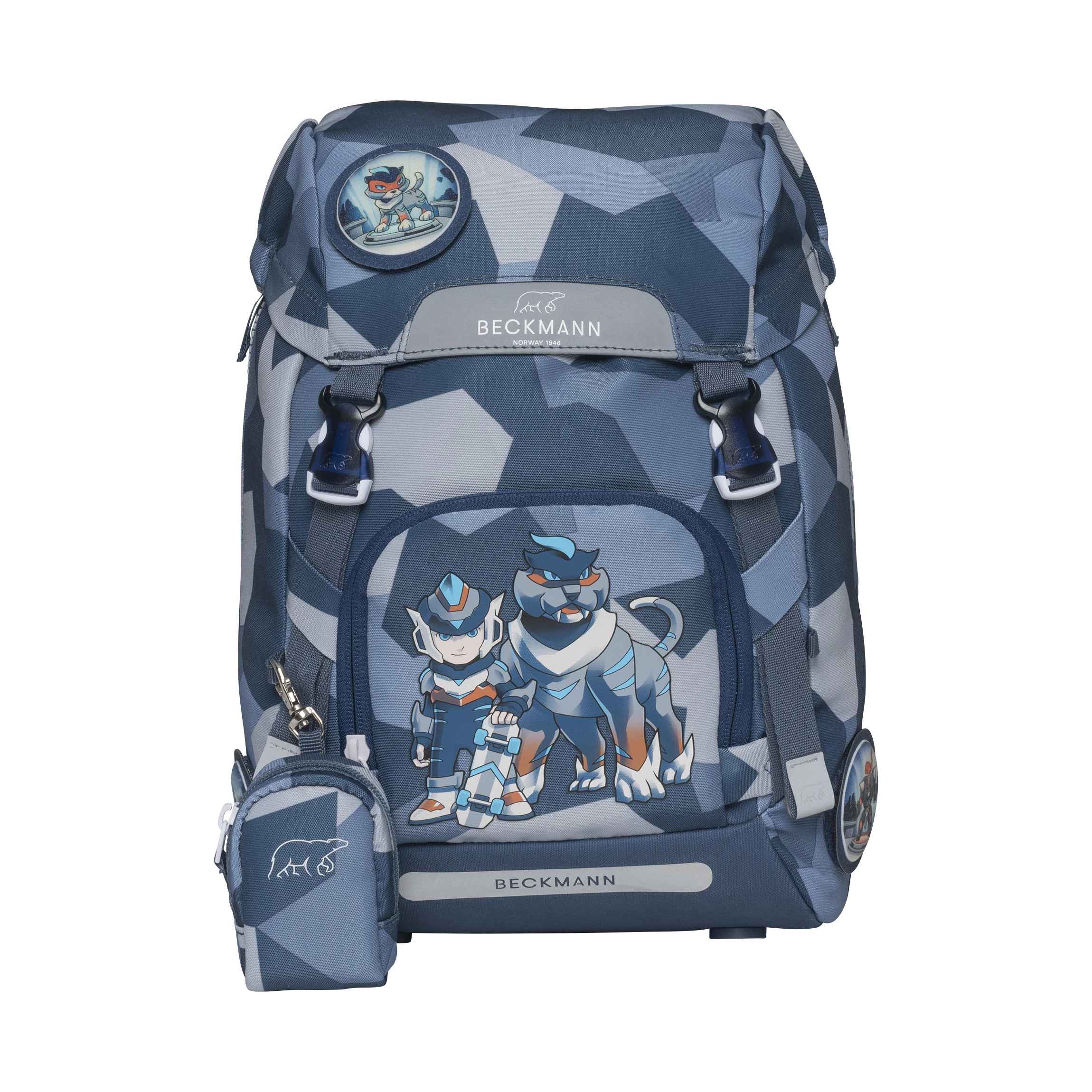 Beckmann Skoletaske Classic 22 liter, Tiger Race