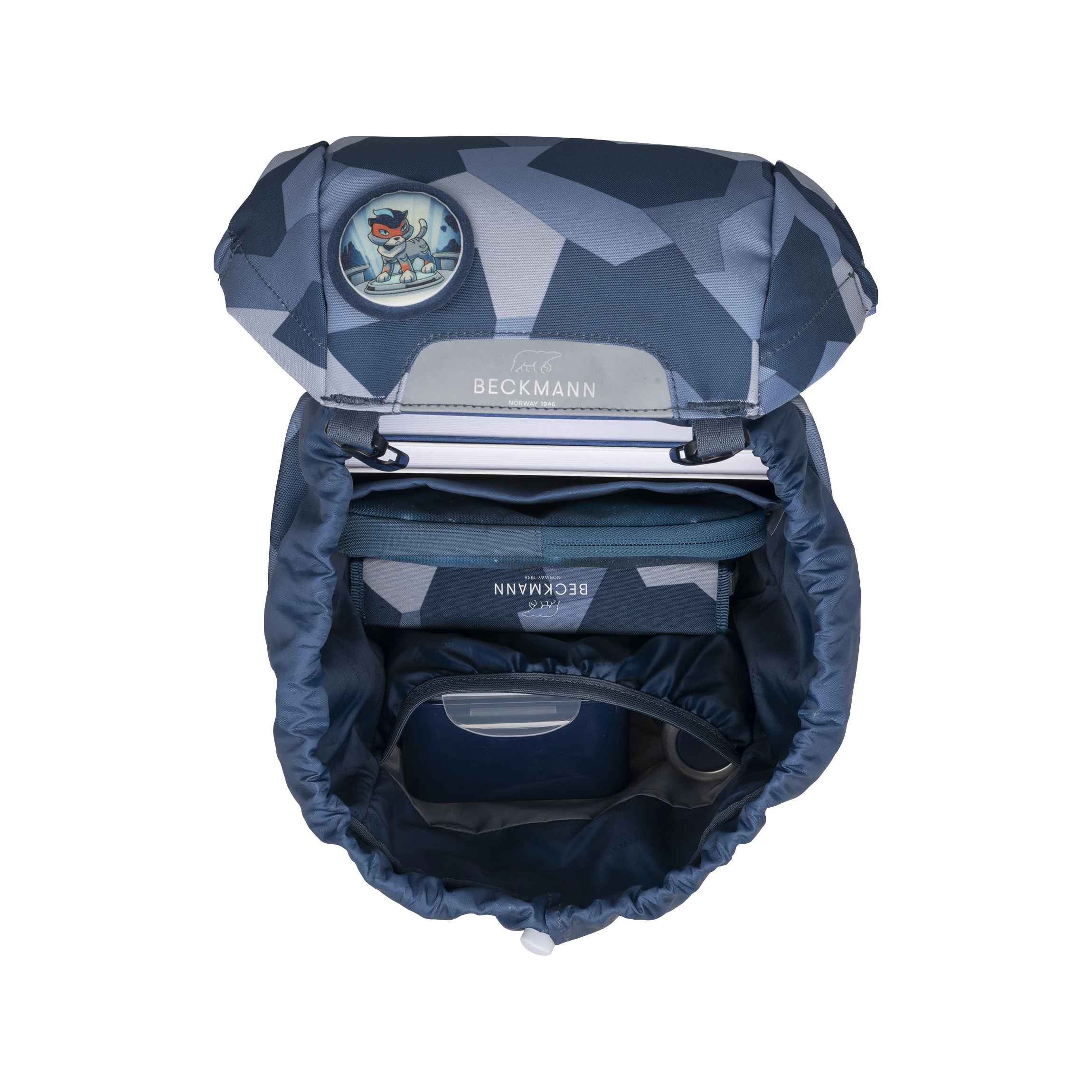 Beckmann Skoletaske Classic 22 liter, Tiger Race