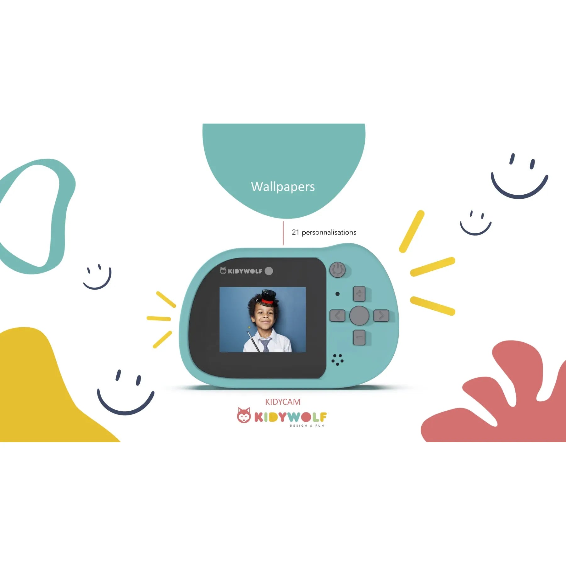 Kidywolf Børnekamera vandtæt, Pink