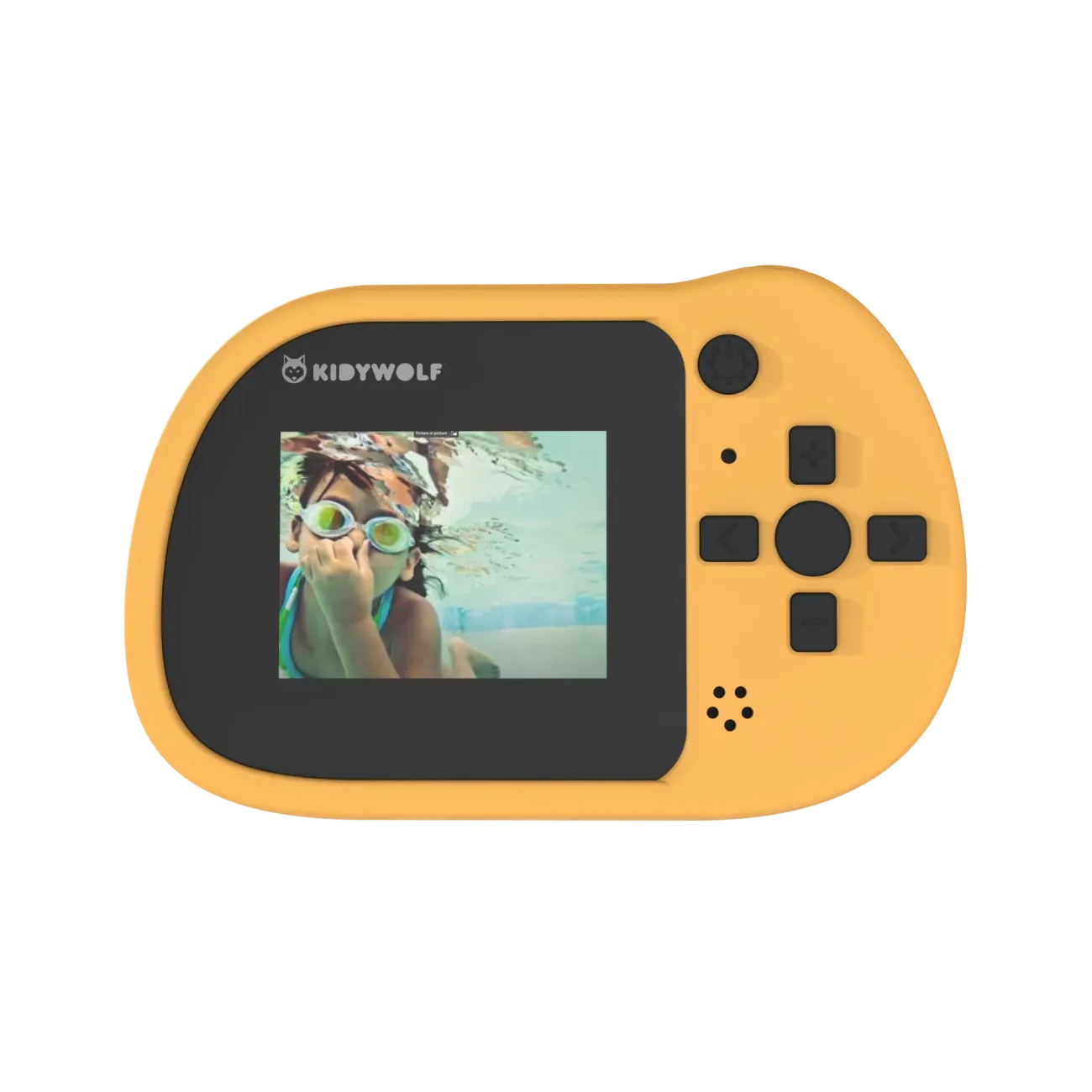 Kidywolf Børnekamera vandtæt, Gul