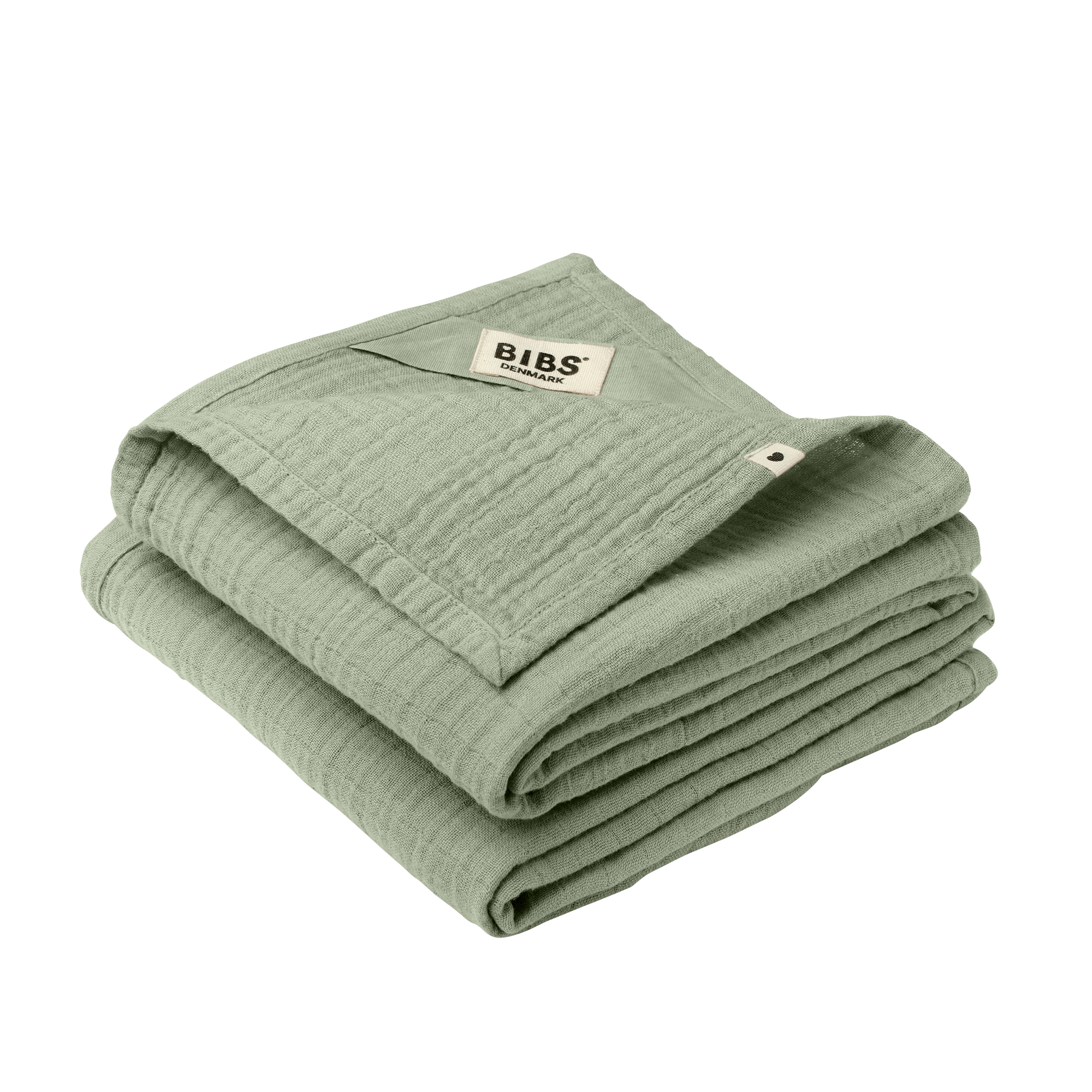 BIBS Muslin Stofbleer 2-pak 70x70 cm, Sage