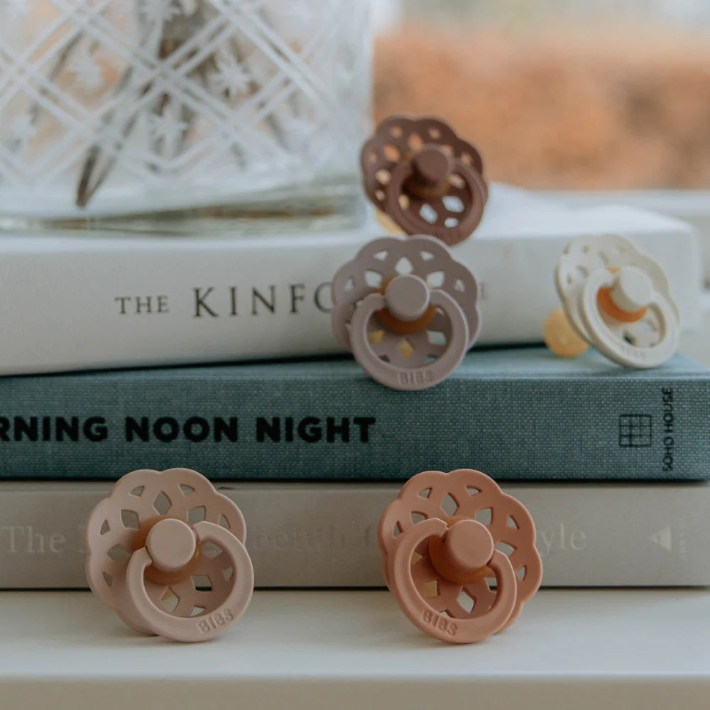 BIBS Boheme 2-pak Latexsutter str. 1 (+0 mdr.) Blossom/Dusky Lilac