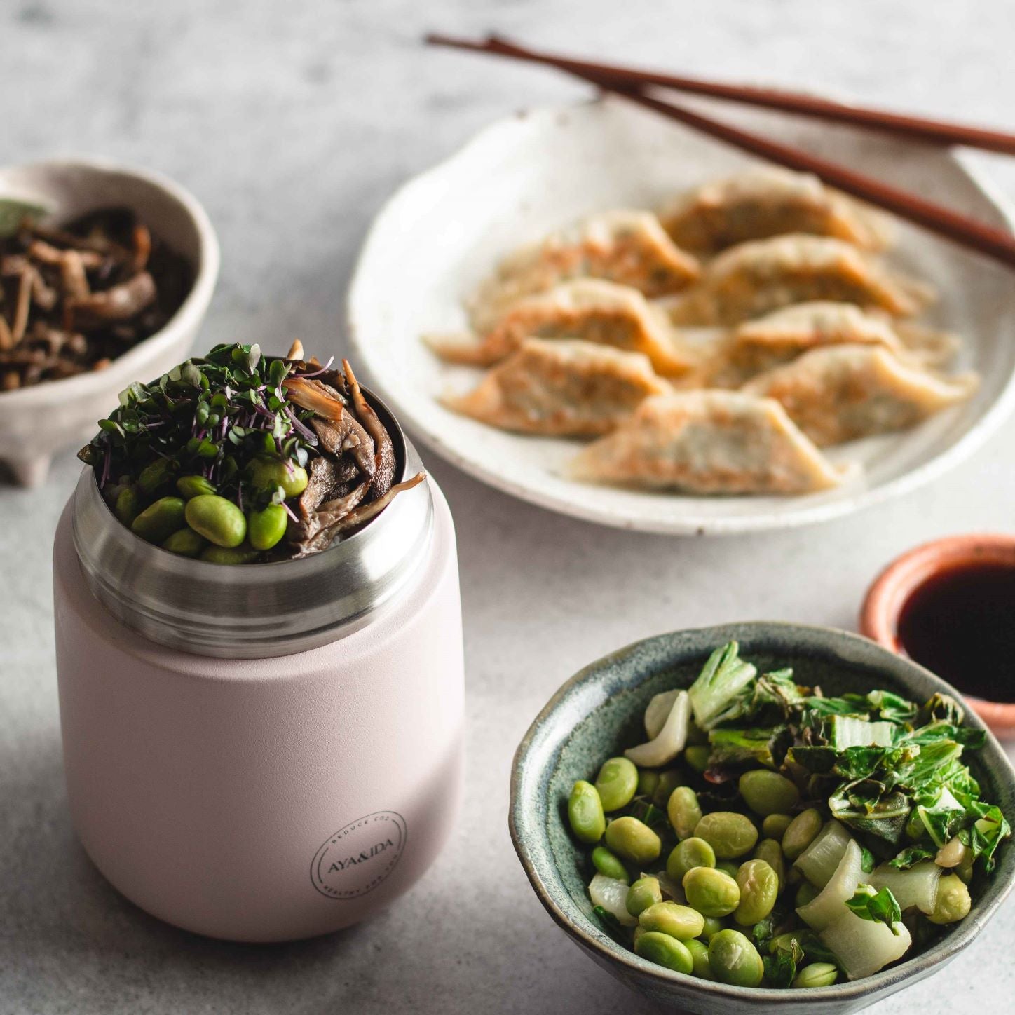 Aya & Ida Food'ie Lunch Box 500 ml, Soft Rose