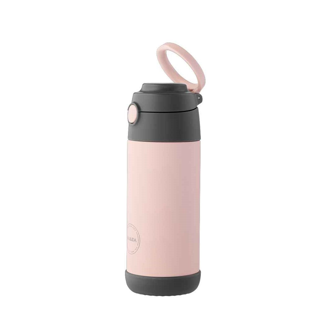 Aya & Ida Thermo Kids Straw Bottle 350 ml, Soft Rose