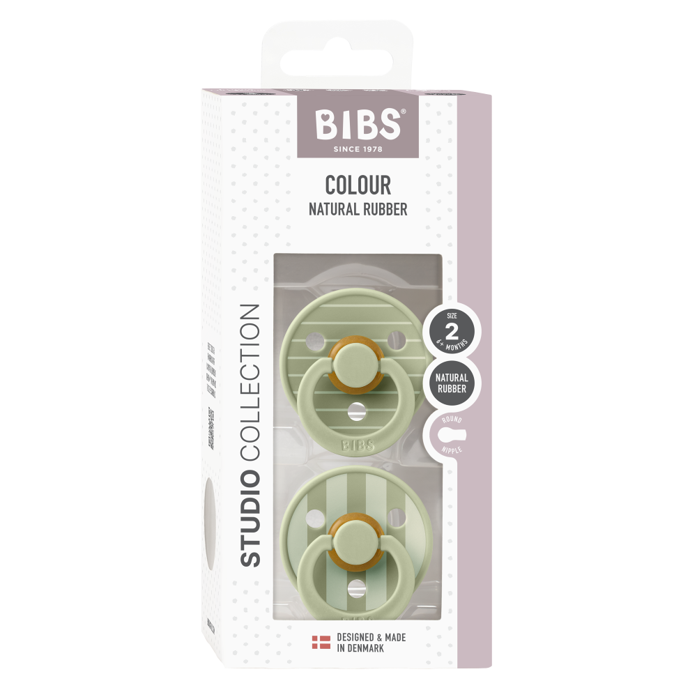 BIBS Colour 2-pak Latexsutter str. 2, Sage Mix